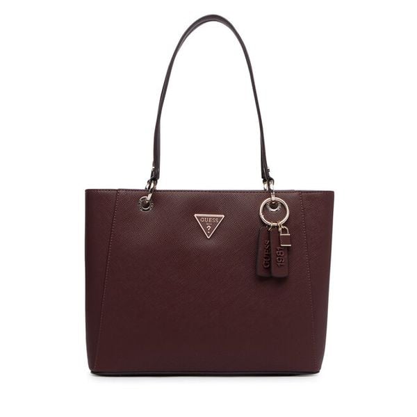 Torebka Guess. Czerwone shopper Guess, z aplikacjami, bez dodatków. Za 674.99 zł.