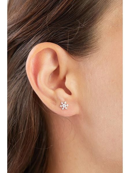 Lodie Silver Srebrne kolczyki-wkrętki z cyrkoniami rozmiar: onesize. Szare kolczyki Lodie Silver, z cyrkonią, srebrne. Za 82.44 zł.