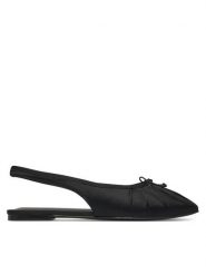 Aldo Sandały Arlet 14028258 Czarny. Czarne sandały Aldo, bez wzorów, z materiału, bez obcasa, na płaskiej podeszwie, bez zapięcia. Za 249.99 zł.