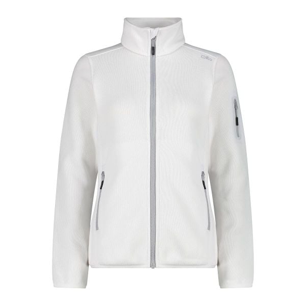 Bluza damska turystyczna CMP 3H14746. Białe bluzy CMP, na zimę, l, bez wzorów, z materiału, z kapturem. Za 245.50 zł.
