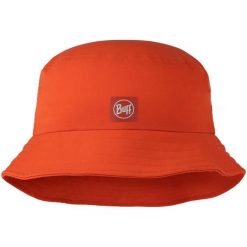 Kapelusz BUFF ADVENTURE BUCKET HAT SOLID. Czerwone kapelusze Buff, bez wzorów. Za 135.99 zł.