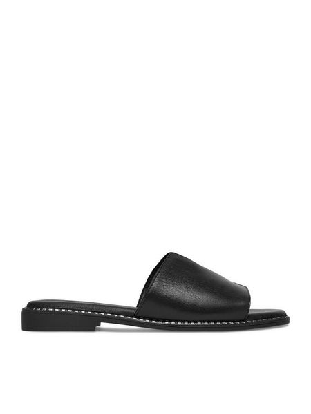 Lasocki Klapki CEO-RST-KM215-01 Czarny. Czarne klapki Lasocki, bez wzorów, ze skóry, bez obcasa. Za 139.99 zł.