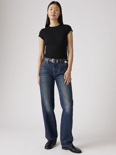 Levi's Dżinsy - Regular fit - w kolorze granatowym rozmiar: W26/L30. Niebieskie jeansy Levi's®, l, z aplikacjami, z podwyższonym stanem. Za 204.95 zł.