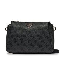 Torebka Guess. Czarne listonoszki Guess, z aplikacjami, bez dodatków. Za 349.99 zł.