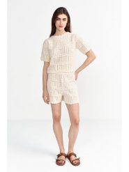 Rich & Royal Sweter w kolorze kremowym rozmiar: S. Brązowe swetry Rich & Royal, s, bez wzorów, z bawełny, bez ramiączek. Za 190.63 zł.