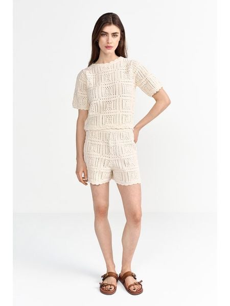 Rich & Royal Sweter w kolorze kremowym rozmiar: L. Brązowe swetry Rich & Royal, l, bez wzorów, z bawełny, bez ramiączek. Za 214.95 zł.