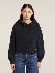 G-Star Bluza w kolorze antracytowym rozmiar: XXS. Czarne bluzy G-Star, xxs, bez wzorów, z bawełny, z kapturem. Za 248.58 zł.