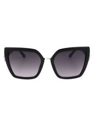 Guess Damskie okulary przeciwsłoneczne w kolorze czarno-granatowym rozmiar: 55. Czarne okulary przeciwsłoneczne Guess, z aplikacjami, z tworzywa sztucznego. Za 227.31 zł.