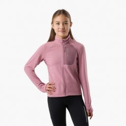 Bluza polarowa treningowa junior Swedemount Ultra Light Full Zip G szybkoschnąca. Czerwone bluzy SWEDEMOUNT, bez wzorów, z polaru, bez kaptura. Za 169.99 zł.