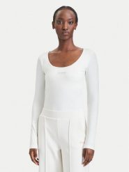 Guess Body V6BP12 K6916 Kremowy Slim Fit. Białe body Guess, s, z aplikacjami, z bawełny. Za 214.99 zł.