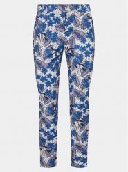 Weekend Max Mara Spodnie materiałowe Ravello 2415131102 Granatowy Slim Fit. Niebieskie spodnie materiałowe Weekend Max Mara, bez wzorów, z bawełny. Za 439.99 zł.