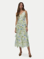 Vero Moda Sukienka wieczorowa Smilla 10346307 Turkusowy Regular Fit. Niebieskie sukienki Vero Moda, m, bez wzorów, z syntetyku, wizytowe, bez kołnierzyka, bez ramiączek. Za 269.99 zł.