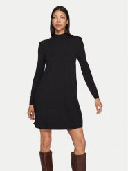 Vila Sukienka dzianinowa Comfy 14087511 Czarny Regular Fit. Czarne sukienki Vila, xs, bez wzorów, z dzianiny, bez kołnierzyka, bez ramiączek. Za 69.99 zł.
