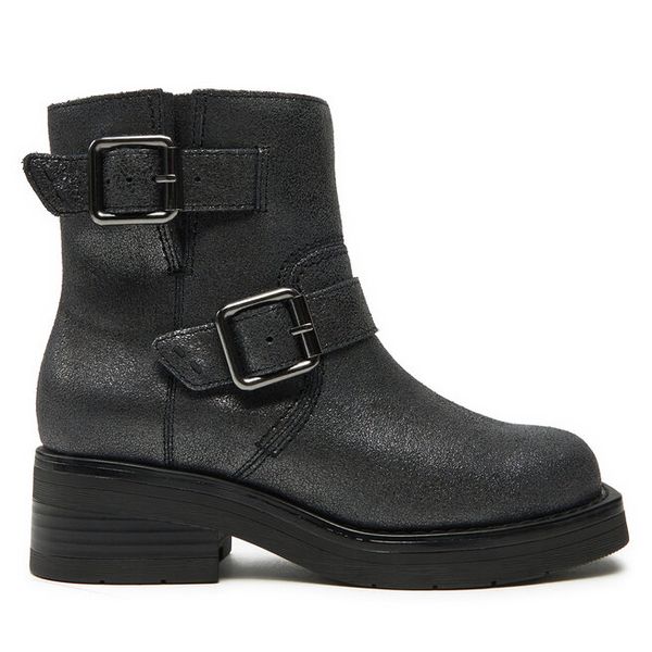 Botki Clarks. Czarne botki Clarks, bez wzorów, bez obcasa, na płaskiej podeszwie, bez zapięcia. Za 389.99 zł.