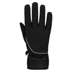 Rękawiczki zimowe 2v1 Loap Rosol czarne. Czarne rękawiczki YOA, bez wzorów, sportowe. Za 110.80 zł.