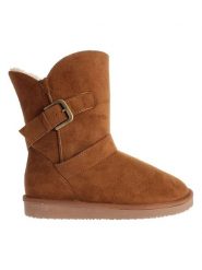 Blackfield Botki zimowe "Eden" w kolorze jasnobrązowym rozmiar: 37. Brązowe botki Blackfield, na zimę, z aplikacjami, z materiału, z okrągłym noskiem, bez obcasa, bez zapięcia. Za 130.99 zł.