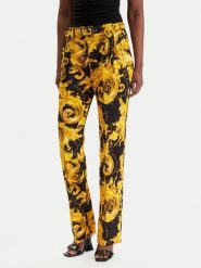 Versace Jeans Couture Spodnie materiałowe 80HAA111 NS756 Czarny Regular Fit. Czarne spodnie materiałowe Versace Jeans Couture, bez wzorów, z jeansu. Za 1,769.00 zł.