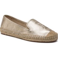 Espadryle LAUREN RALPH LAUREN - Destini 802729796002 Platino. Żółte espadryle Lauren Ralph Lauren, bez wzorów, z materiału, bez obcasa, na płaskiej podeszwie, bez zapięcia. W wyprzedaży za 299.00 zł.