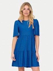 JDY Sukienka letnia Carla 15254680 Niebieski Regular Fit. Niebieskie sukienki JDY, na lato, s, bez wzorów, z syntetyku, bez kołnierzyka, bez ramiączek. Za 159.99 zł.