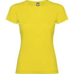 Damska Koszulka Z Krótkim Rękawem Jamaica. Żółte bluzki ROLY, xl, bez wzorów, sportowe, bez kołnierzyka, bez ramiączek. Za 30.99 zł.