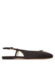 TWINSET Baleriny 251TCP082 Czarny. Czarne baleriny Twinset, bez wzorów, z materiału, bez obcasa. Za 429.99 zł.