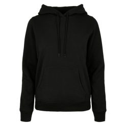 Podstawowa Bluza Damska. Czarne bluzy BUILD YOUR BRAND, s, bez wzorów, bez kaptura. Za 120.99 zł.