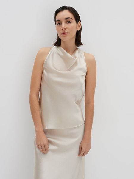 Someday Bluzka w kolorze kremowym rozmiar: 36. Brązowe bluzki someday., bez wzorów, bez kołnierzyka, bez ramiączek. Za 143.56 zł.