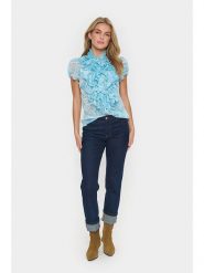 SAINT TROPEZ Bluzka w kolorze turkusowym rozmiar: L. Niebieskie bluzki Saint Tropez, l, bez wzorów, bez kołnierzyka, bez ramiączek. Za 124.95 zł.
