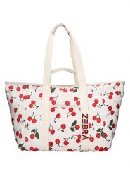ZEBRA Torba plażowa "Elise" w kolorze biało-czerwonym - 68 x 35 x 25 cm rozmiar: onesize. Białe torby na ramię ZEBRA, bez wzorów, z materiału, na ramię, bez dodatków. Za 159.59 zł.