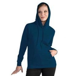 Damska Gładka Bluza Sportowa Przez Głowę Kaptur. Niebieskie bluzy SG, xl, bez wzorów, bez kaptura. Za 111.99 zł.
