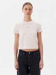 Calvin Klein Jeans T-Shirt Placed Institutional J20J225524 Różowy Slim Fit. Czerwone t-shirty Calvin Klein Jeans, s, bez wzorów, z bawełny, bez kołnierzyka, bez ramiączek. Za 109.99 zł.