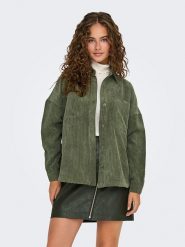 ONLY Koszula sztruksowa w kolorze khaki rozmiar: S. Brązowe koszule Only, s, bez wzorów, ze sztruksu, bez kołnierzyka, bez ramiączek. Za 140.86 zł.