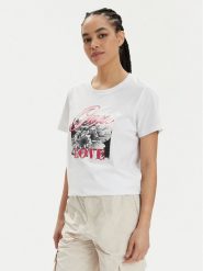 Guess T-Shirt W4GI17 I3Z14 Biały Regular Fit. Białe t-shirty Guess, xs, z aplikacjami, z bawełny, bez kołnierzyka, bez ramiączek. Za 69.99 zł.