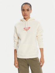Roxy Bluza Surf Stoked Crew Brushed Vint ERJFT05018 Écru Regular Fit. Bluzy Roxy, s, bez wzorów, z bawełny, bez kaptura. Za 209.99 zł.