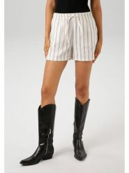 Aniston Szorty w kolorze białym rozmiar: 36. Białe szorty Aniston, bez wzorów, z podwyższonym stanem. Za 65.99 zł.