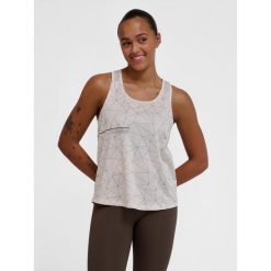 Damski tank top Hummel Court Aop Light Weight. Szare topy Hummel, bez wzorów, bez kołnierzyka, bez ramiączek. Za 133.50 zł.