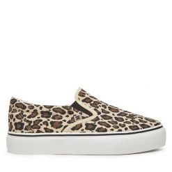 Tenisówki DC Shoes. Brązowe trampki DC Shoes, bez wzorów, bez zapięcia. Za 159.99 zł.