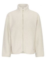 MOSS COPENHAGEN Kurtka pluszowa "Letha" w kolorze białym rozmiar: L/XL. Białe kurtki Moss Copenhagen, l, bez wzorów, bez kaptura. Za 282.99 zł.