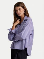 Polo Ralph Lauren Koszula 211973130001 Fioletowy Boxy Fit. Fioletowe koszule Polo Ralph Lauren, s, bez wzorów, z bawełny, bez kołnierzyka, bez ramiączek. Za 779.99 zł.