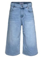 Blue Effect Bermudy - Baggy fit - w kolorze niebieskim rozmiar: 152. Niebieskie szorty Blue Effect, z aplikacjami, ze skóry, z podwyższonym stanem. Za 104.99 zł.