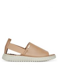 Go Soft Sandały LA319143-6 Beżowy. Brązowe sandały GO SOFT, bez wzorów, z materiału, bez obcasa, na płaskiej podeszwie, bez zapięcia. Za 139.99 zł.