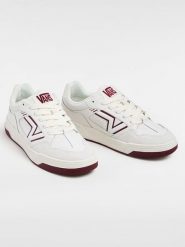 Vans Skórzane sneakersy "Upland" w kolorze kremowo-bordowym rozmiar: 42,5. Brązowe trampki Vans, bez wzorów, bez zapięcia. Za 226.45 zł.