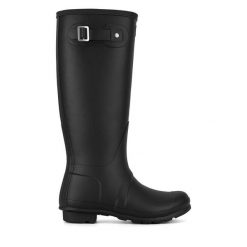 Kalosze Hunter. Czarne kalosze Hunter, bez wzorów. Za 449.99 zł.