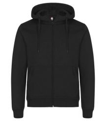Clique Miami Hoody Full Zip bluza z zamkiem z bawełnianej mieszanki – Black. Czarne bluzy CLIQUE, xs, bez wzorów, z bawełny, z kapturem. Za 192.86 zł.