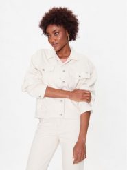 Mustang Kurtka jeansowa Luise 1013493 Écru Regular Fit. Kurtki Mustang, xl, bez wzorów, z bawełny, bez kaptura. Za 309.99 zł.