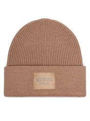 Guess Czapka AW5631 VIS01 Beżowy. Brązowe czapki Guess, z aplikacjami, z wiskozy. Za 154.99 zł.