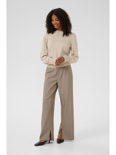 Kaffe Sweter w kolorze beżowym rozmiar: M. Brązowe swetry Kaffe, m, bez wzorów, bez ramiączek. Za 136.13 zł.