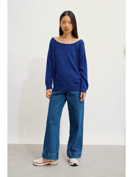 AUTHENTIC CASHMERE Kaszmirowy sweter "Faraut" w kolorze niebieskim rozmiar: XL. Niebieskie swetry AUTHENTIC CASHMERE, xl, bez wzorów, z kaszmiru, bez ramiączek. Za 415.45 zł.