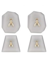 Patrizia Pepe Klipsy 8J1723/V034-C141 Szary. Szare kolczyki Patrizia Pepe, z klipsem. Za 439.99 zł.
