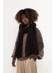 Awama Szal w kolorze brązowym rozmiar: onesize. Brązowe szaliki Awama, bez wzorów, z wełny. Za 239.99 zł.